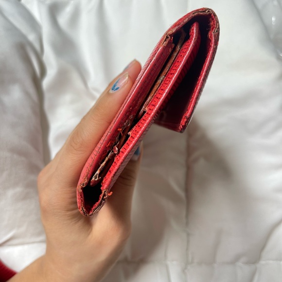 LV Red Epi Long Wallet - Picture 3 of 14
